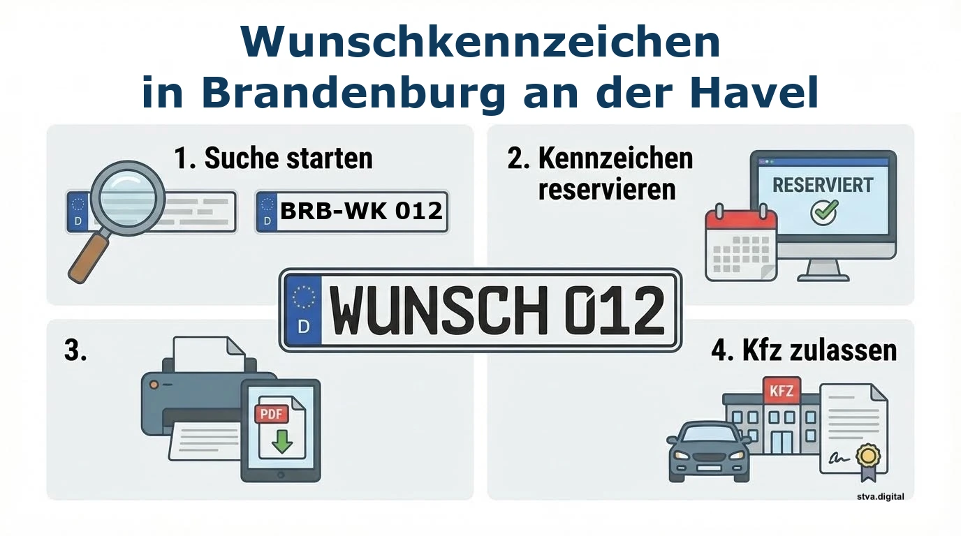 Wunschkennzeichen reservieren in Brandenburg an der Havel